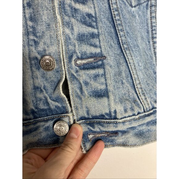 Vintage Gap Denim Kids Jean Jacket Girls Size Small 10-12 - Picture 3 of 7